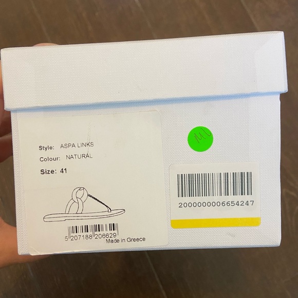 NIB Ancient Greek Sandals Aspa Links sz 41/11 (fit like 10/10.5) Tan Nude - Picture 4 of 7